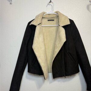 The wool-lined jacket and black coat are versatile